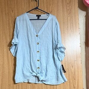 NWT Alyx Sky Blue Button-Down Women's Shirt